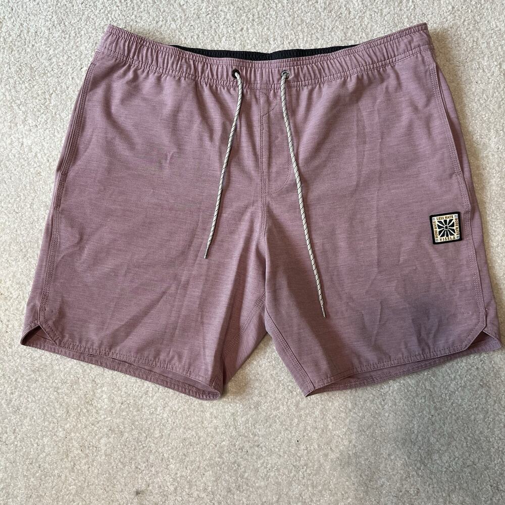 Vissla Seven Seas Hybrid Board Shorts Mens XL Purple Ecolastics Surf Swim Trunks